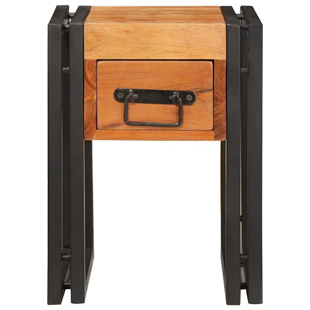 End Table Other 30 x 30 x 40 cm Solid acacia wood and Metal